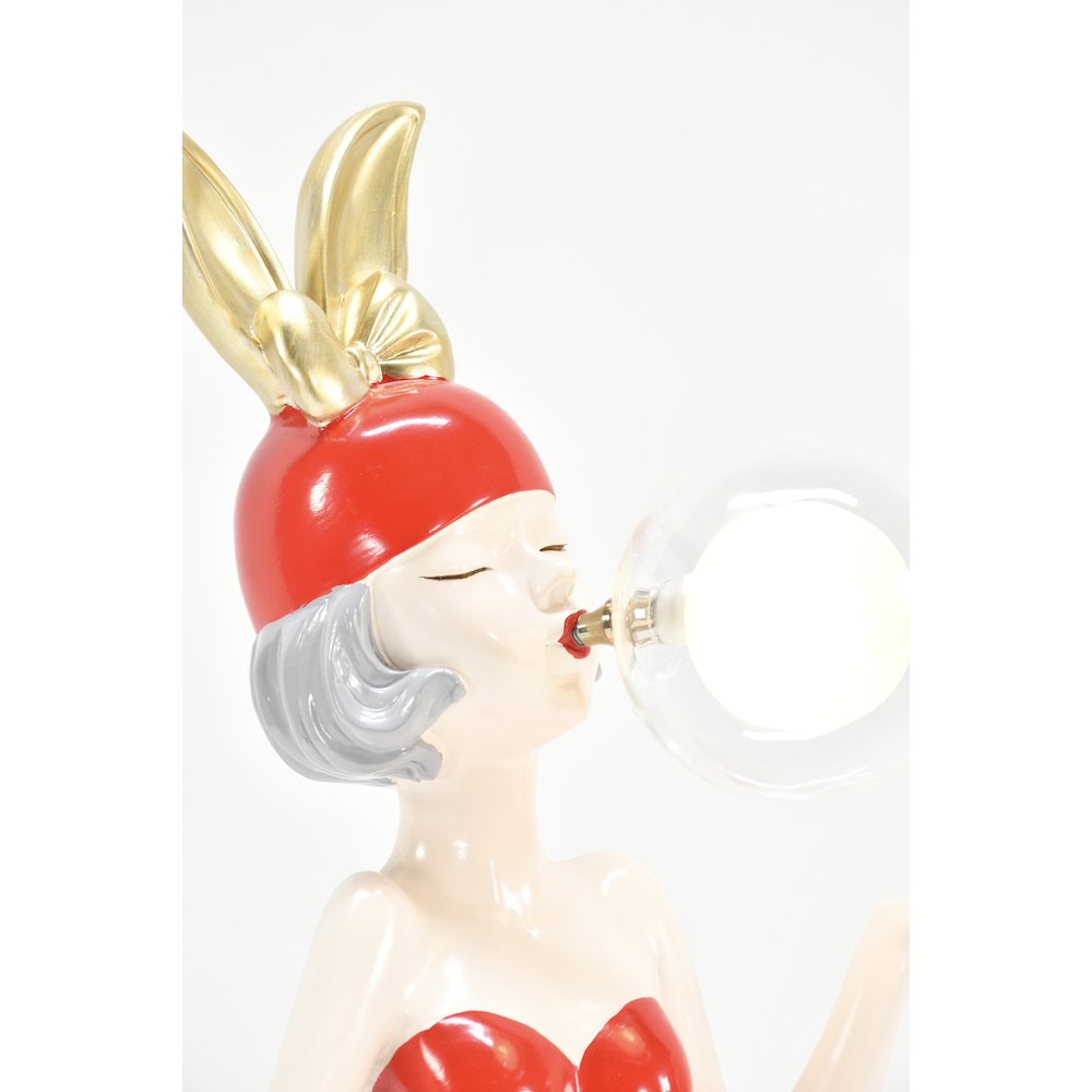 Red Girl with Bubble Small. Picture 4