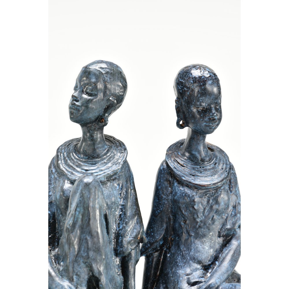 Tribal African Women Figurines Set of 2. Picture 5