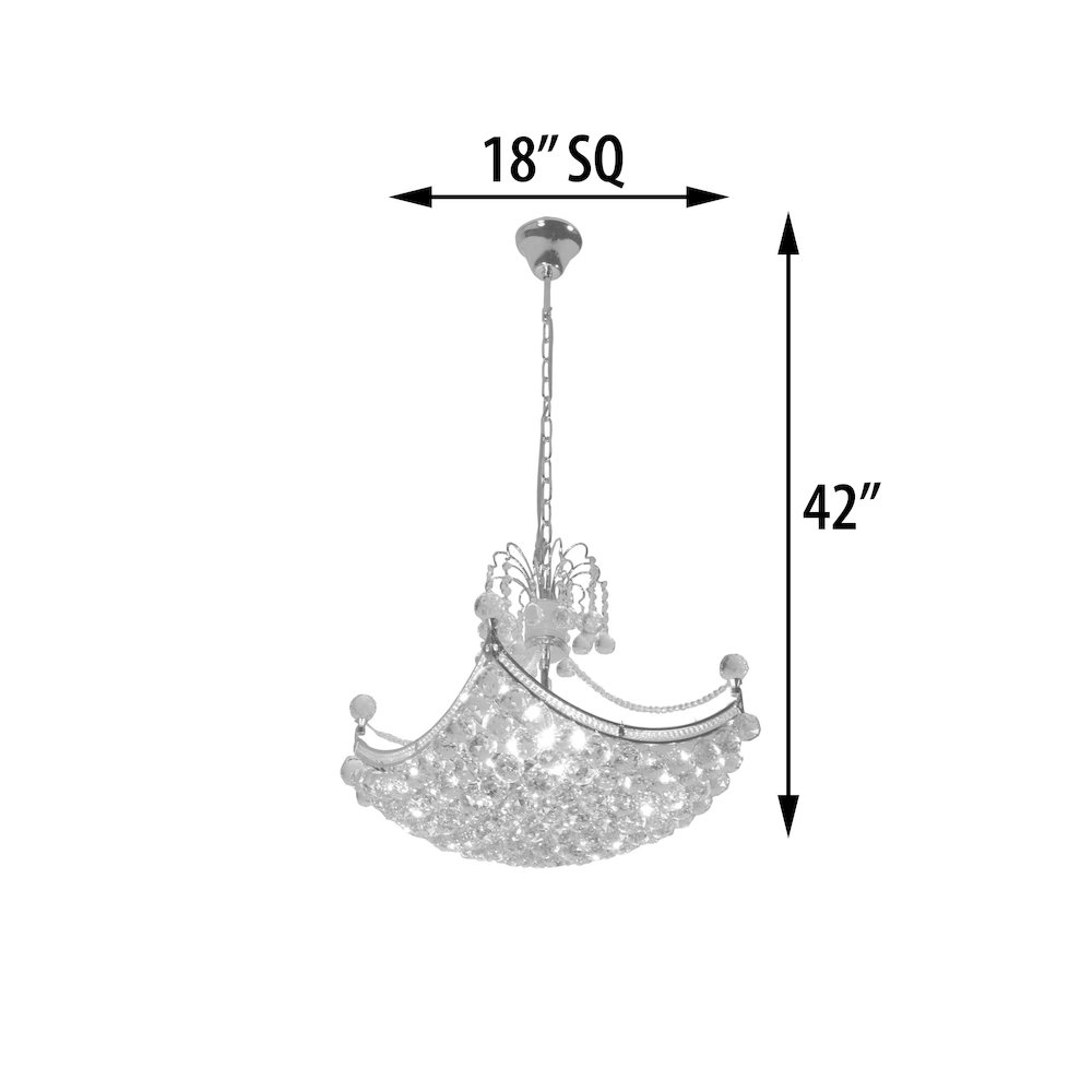 Crystal Orb Basket Chandelier. Picture 10