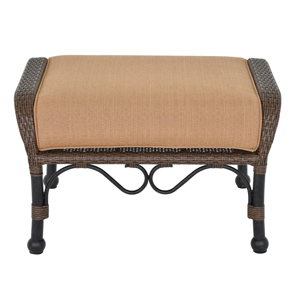 Grand Bonaire Weave Outdoor Ottoman. Picture 8