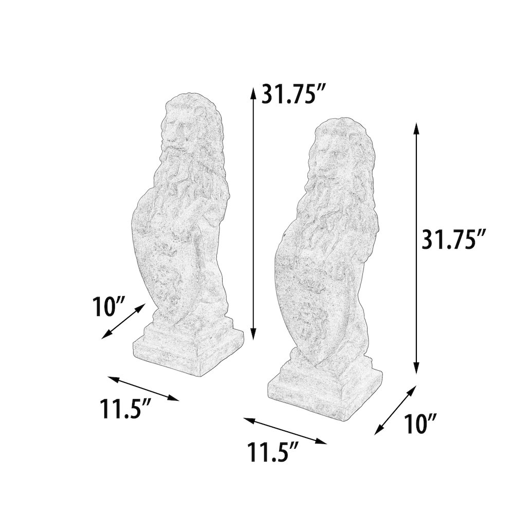 Heraldic Lion Set of 2 (KIT). Picture 10
