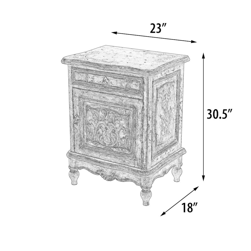 Serena Nightstand. Picture 10