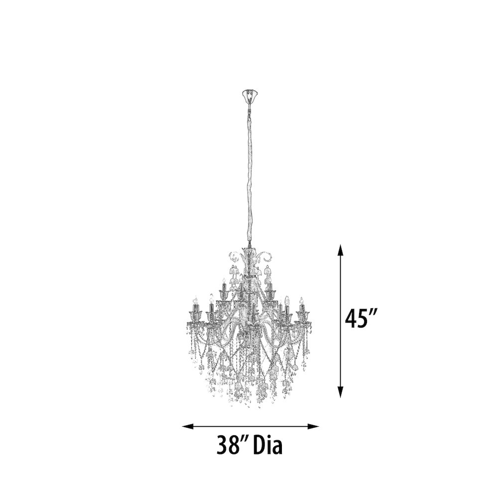 Marseille Crystal Chandelier. Picture 10