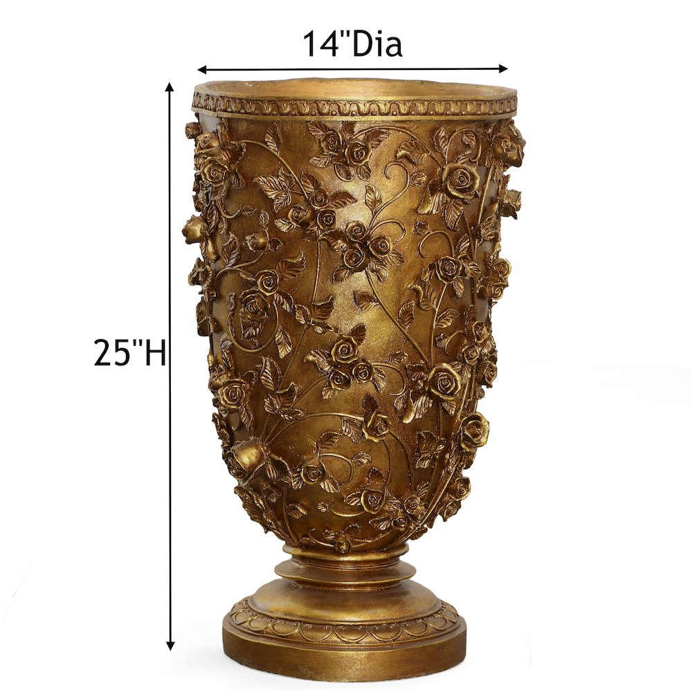 Golden Garden Tall Vase. Picture 9