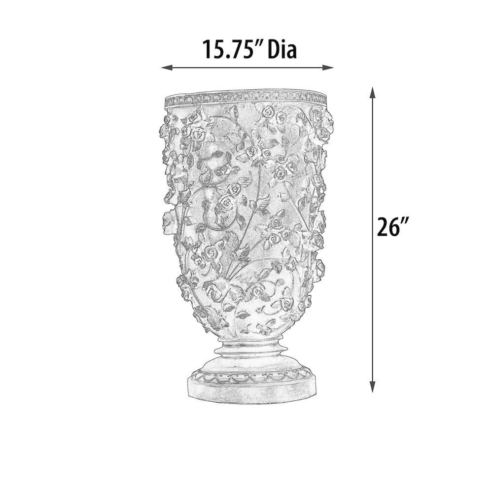 Golden Garden Tall Vase. Picture 10