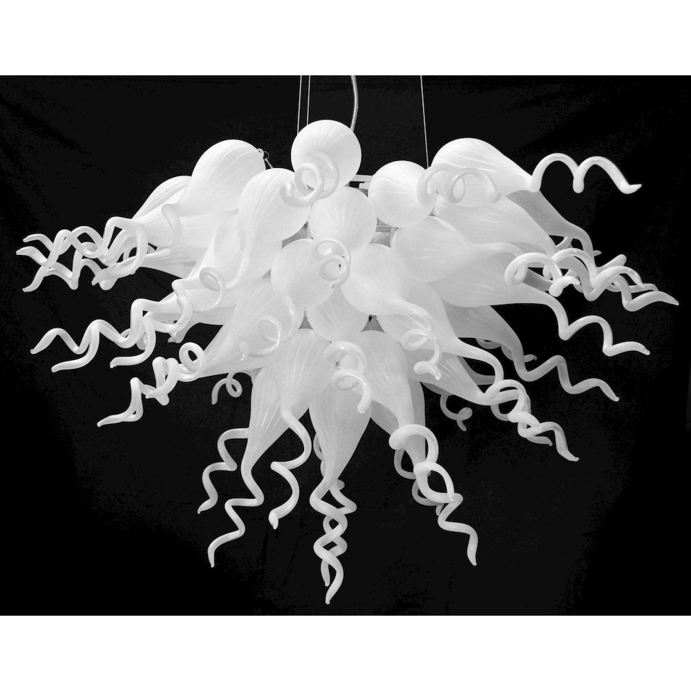White Burst Chandelier. Picture 8