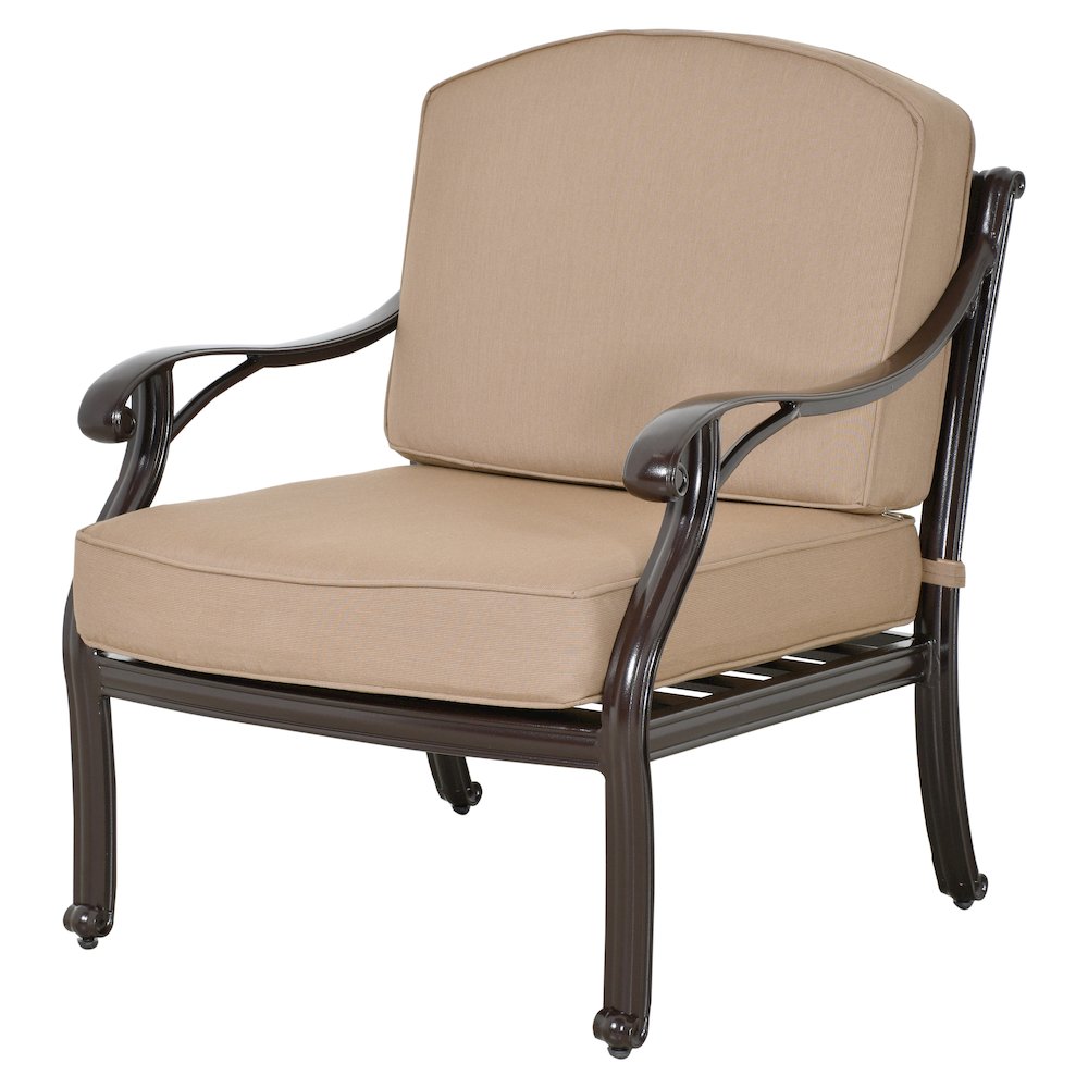 Savannah Outdoor Aluminum Club Chair. Picture 6