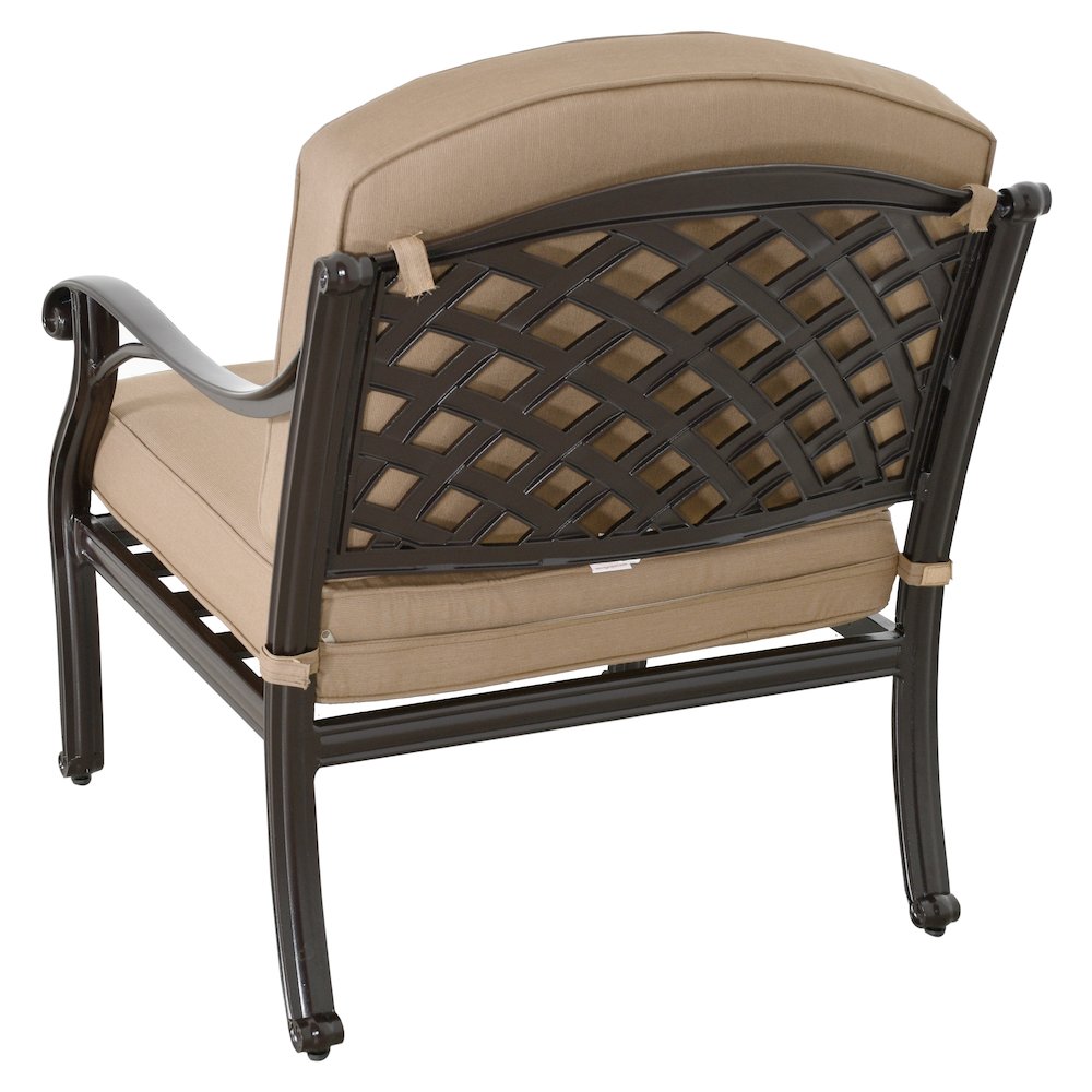 Savannah Outdoor Aluminum Club Chair. Picture 8