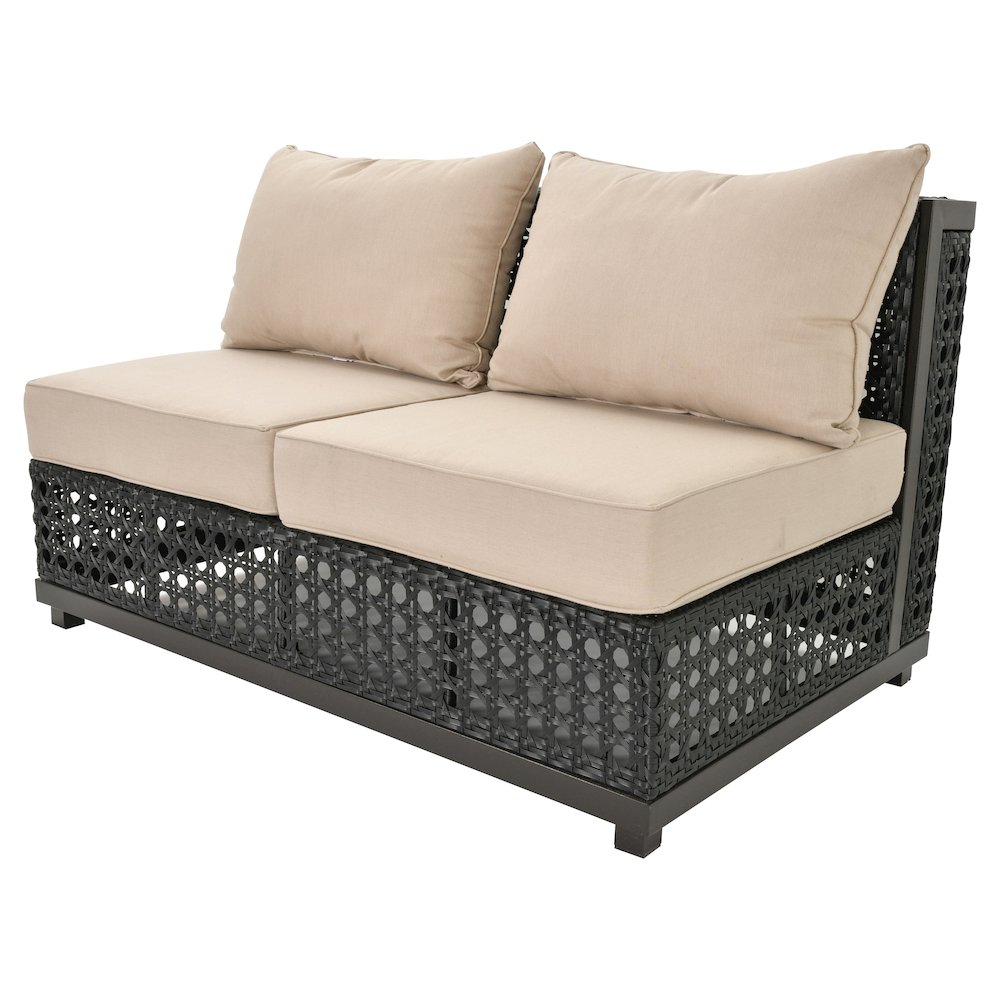 Monterey Outdoor Armless 2 Seater. Picture 6