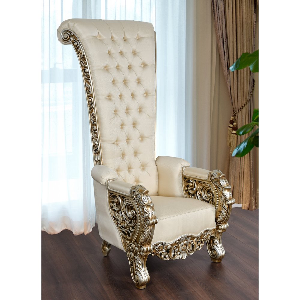 Palace Platine High Back Chair - Platine. Picture 7
