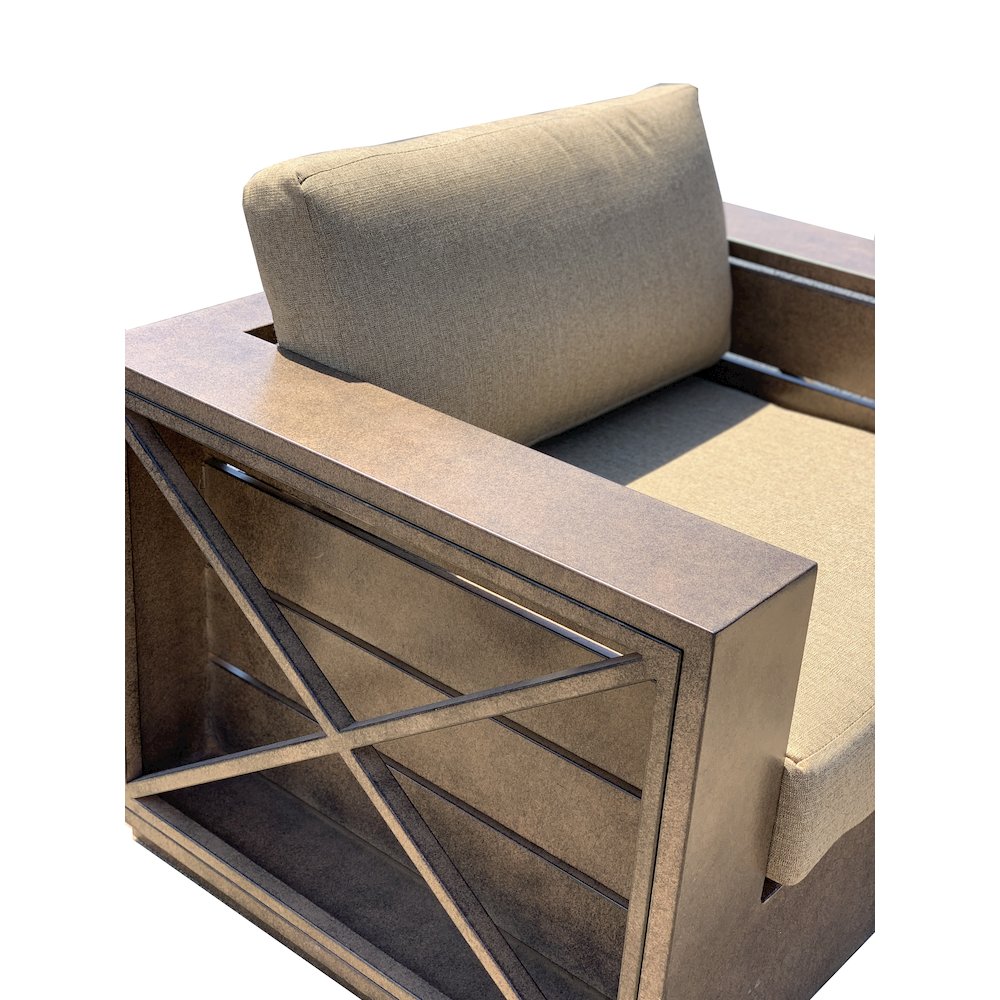 Modern Rustic Club Chair. Picture 6