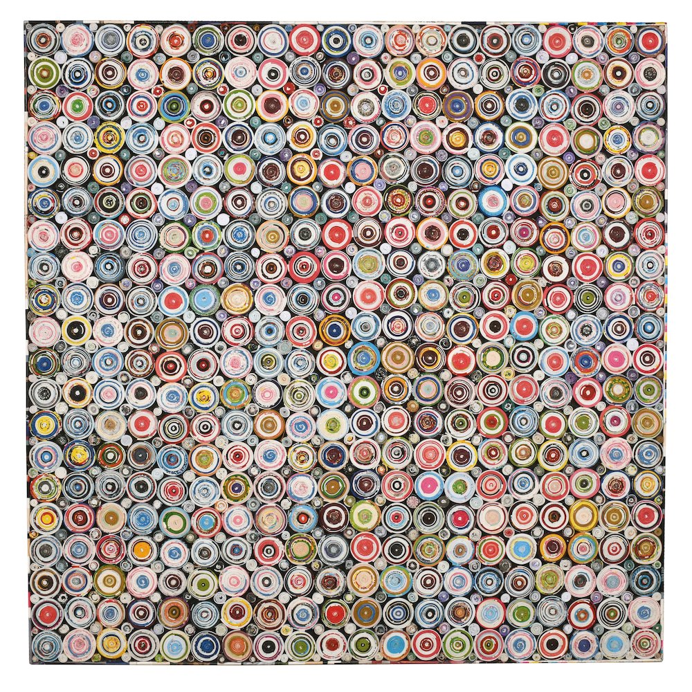 quilled Coiled Wall Art 40 X 40 Inches. Picture 6