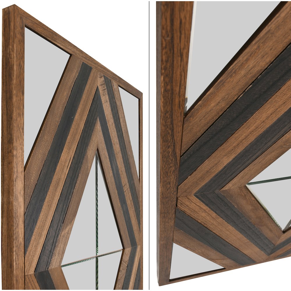 Contemporary Aspen Double Diamond Multi Tone 72 Inch Mirror. Picture 9