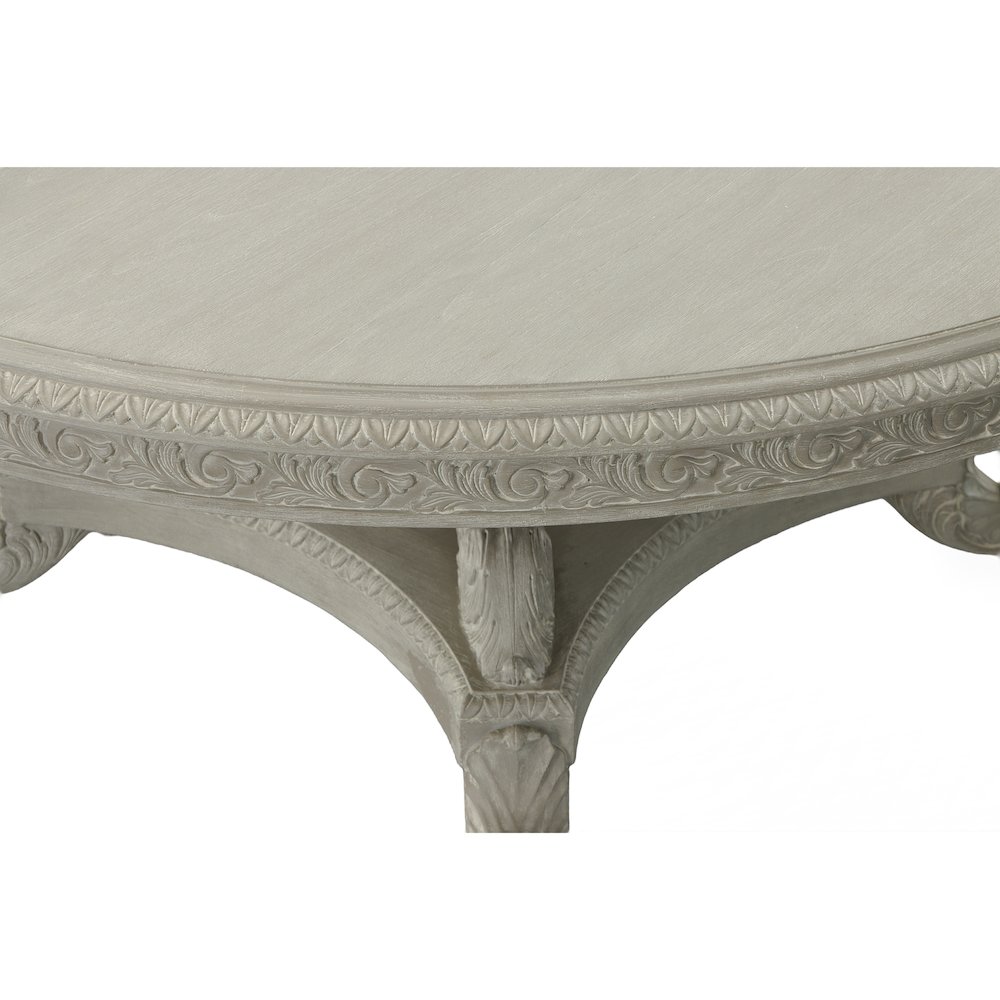 Mystique Gray Mahogany Anglia 72''Rd Dining Table. Picture 9