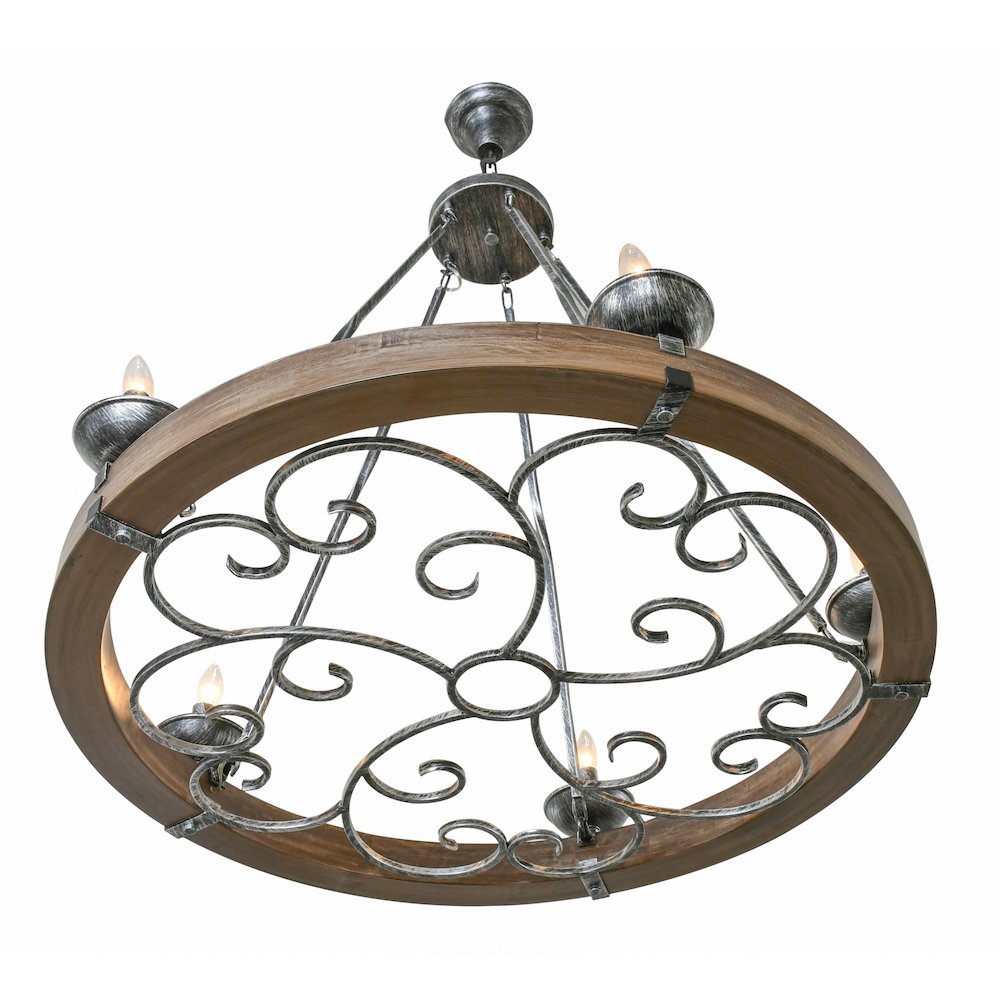 Ridge Line 38" Chandelier. Picture 8