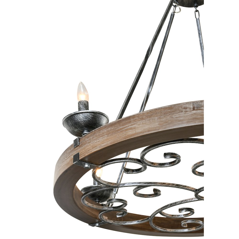 Ridge Line 38" Chandelier. Picture 9