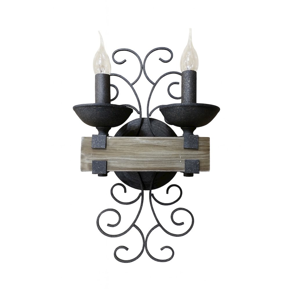 2 Pack Ridge Line Double Sconce. Picture 3