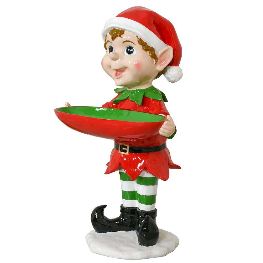 40in Holiday Elf with Tray. Picture 6