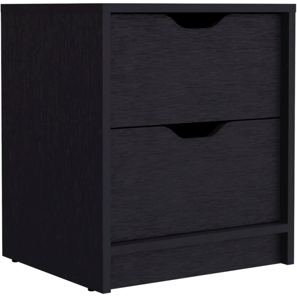 Basilea Nightstand Black MDF. Picture 1