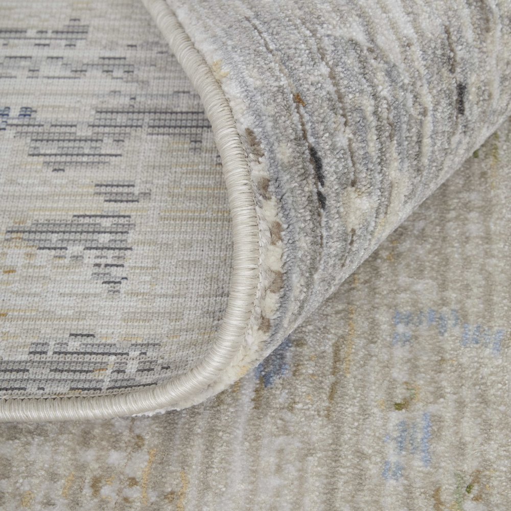 Sonora Modern Abstract, Ivory/Blue/Red, 2' x 3' Accent Rug. Picture 7