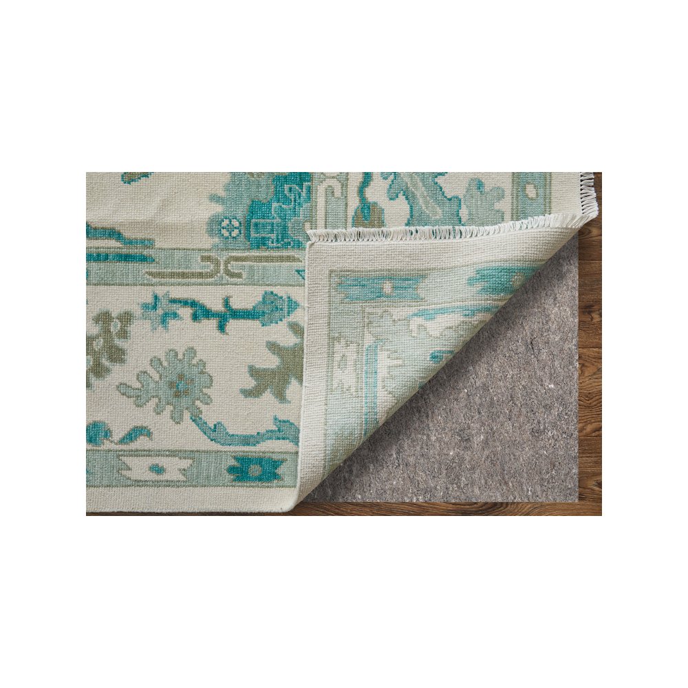 Karina Transitional Floral & Botanical, Green/Ivory, 7'-9" x 9'-9" Area Rug. Picture 3