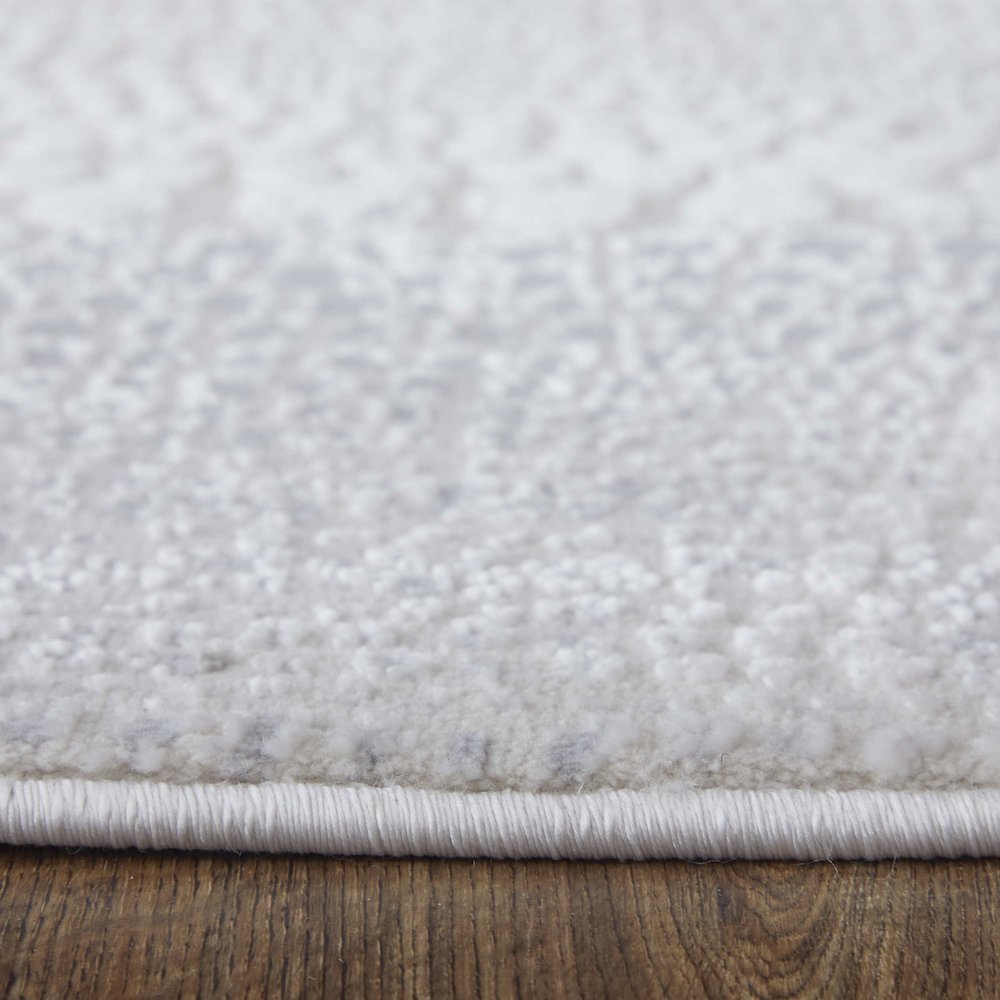 Prasad Modern Distressed, Ivory/Silver/Gray, 8' x 11' Area Rug. Picture 9