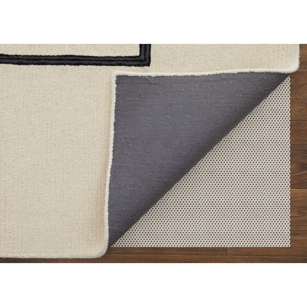 Maguire Transitional Abstract, Ivory/Gray/Black, 8' x 10' Area Rug. Picture 4