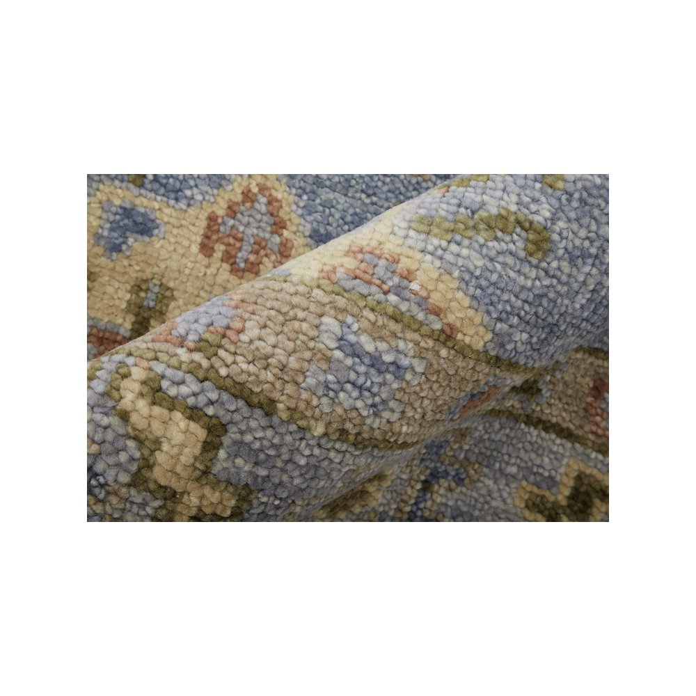 Fillmore Transitional Diamond, Blue/Green/Yellow, 5' x 8' Area Rug. Picture 5