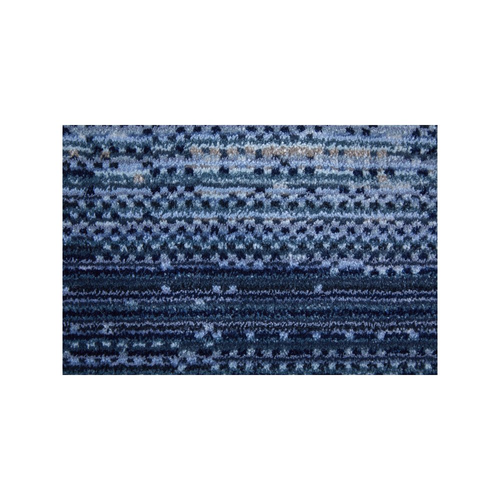 Deja Modern Solid, Blue/Silver, 2' x 3' Accent Rug. Picture 5