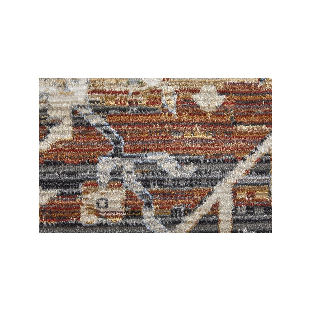 Melrose Transitional Distressed, Ivory/Red/Blue, 2' x 3' Accent Rug. Picture 5