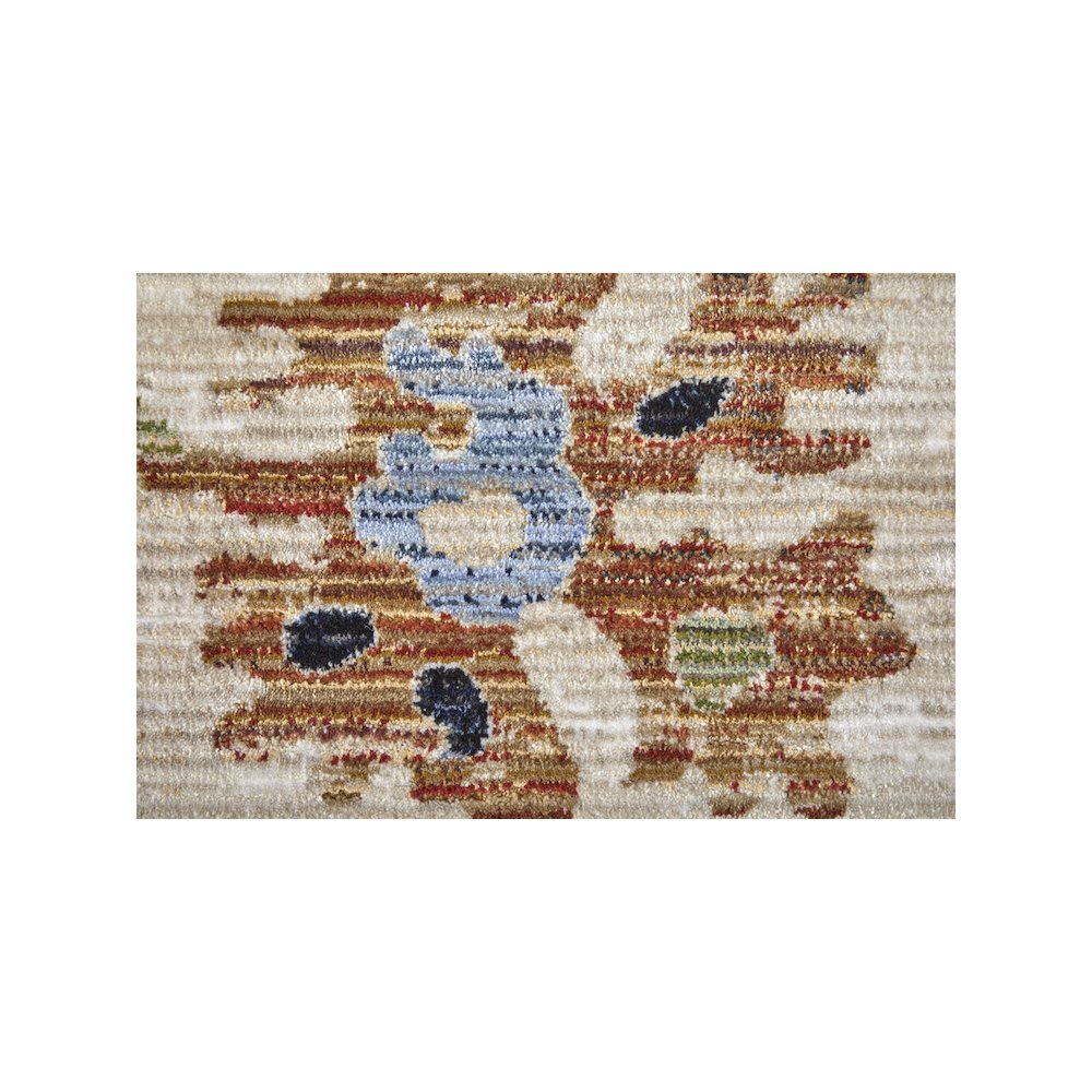 Melrose Transitional Floral & Botanical, Ivory/Red/Blue, 6'-7" x 9'-6" Area Rug. Picture 6