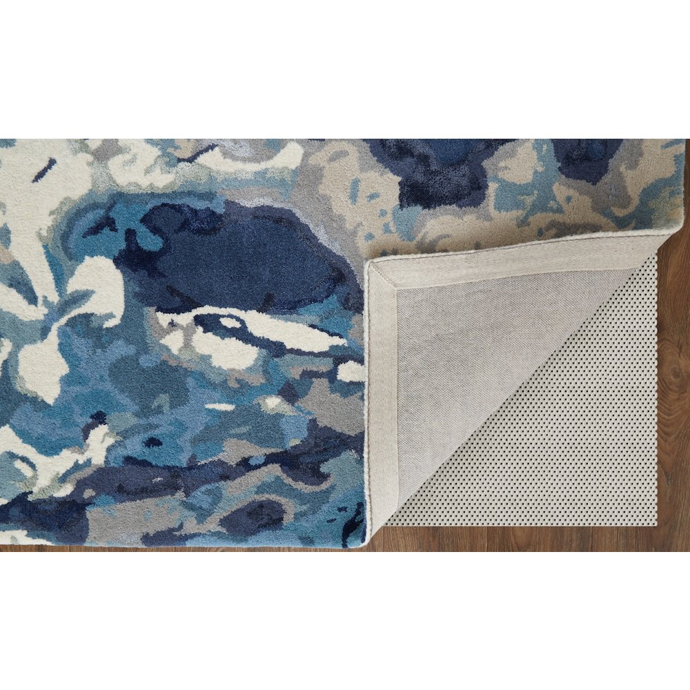 Dafney Transitional Floral & Botanical, Blue, 10' x 14' Area Rug. Picture 4