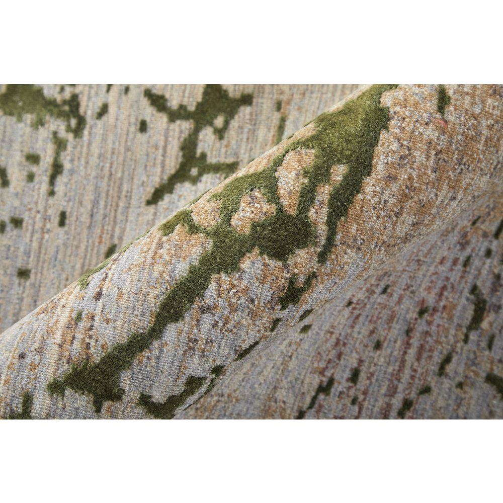 Pryor Modern Abstract, Taupe/Green/Tan, 7'-10" x 10' Area Rug. Picture 6