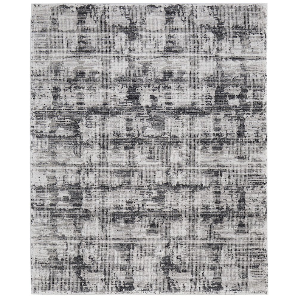 Sonora Modern Abstract, Gray/Ivory, 7'-10" x 10'-3" Area Rug. Picture 1