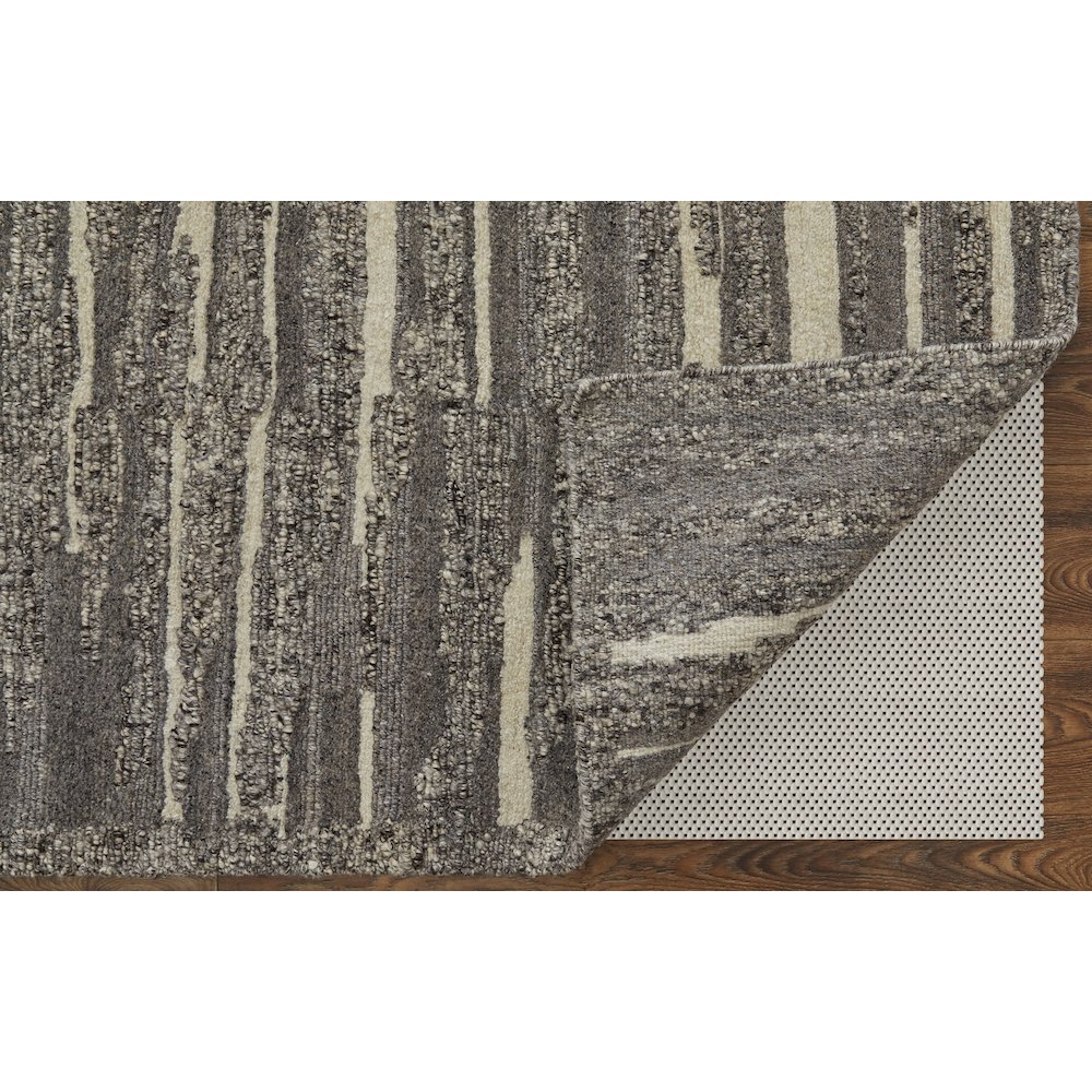 Navaro Modern Abstract, Gray/Taupe/Ivory, 3'-6" x 5'-6" Accent Rug. Picture 4
