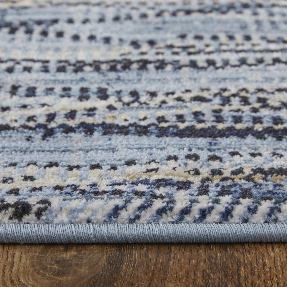 Sonora Modern Abstract, Blue/Ivory/Tan, 9'-0" x 12'-8" Area Rug. Picture 7