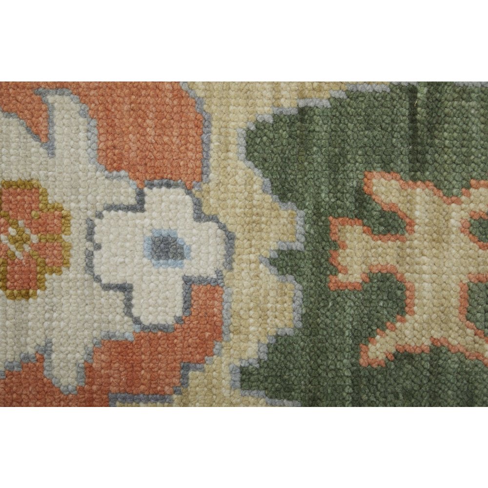 Karina Transitional Floral & Botanical, Ivory/Gold/Green, 2' x 3' Accent Rug. Picture 6
