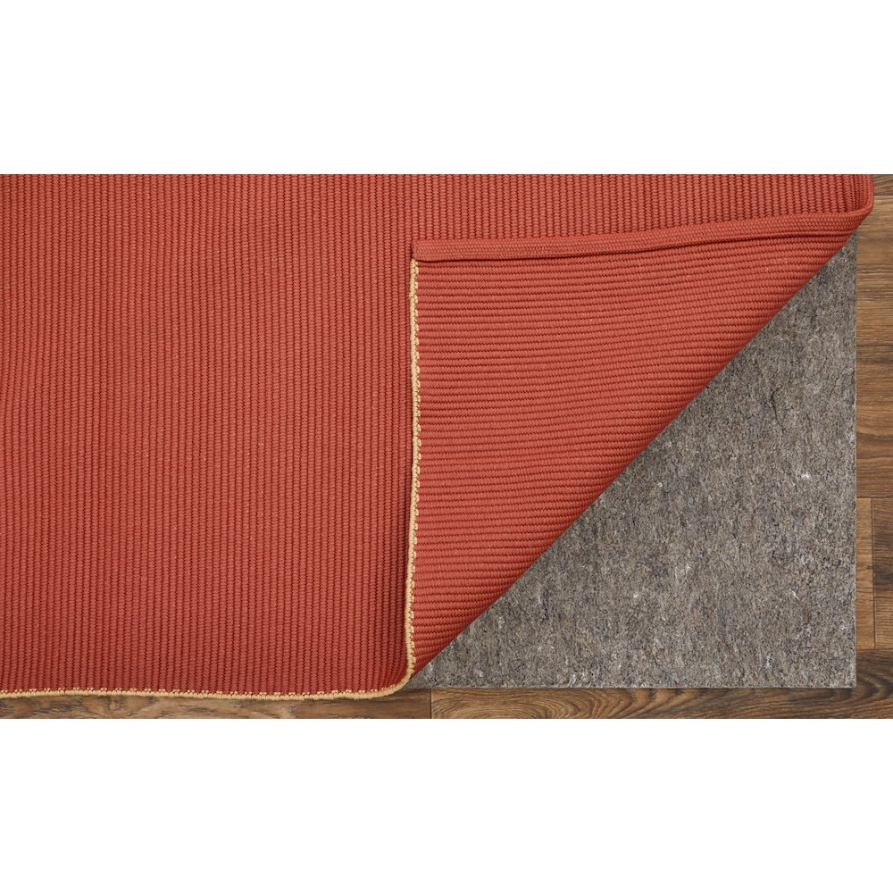 Theo Modern Solid, Red/Tan, 9' x 12' Area Rug. Picture 3