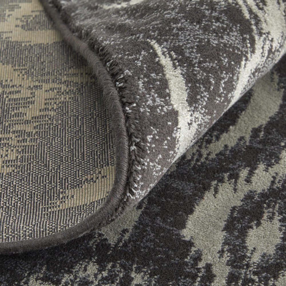 Azeri Iv Transitional Ikat, Gray/Taupe/Ivory, 10' x 13'-2" Area Rug. Picture 7