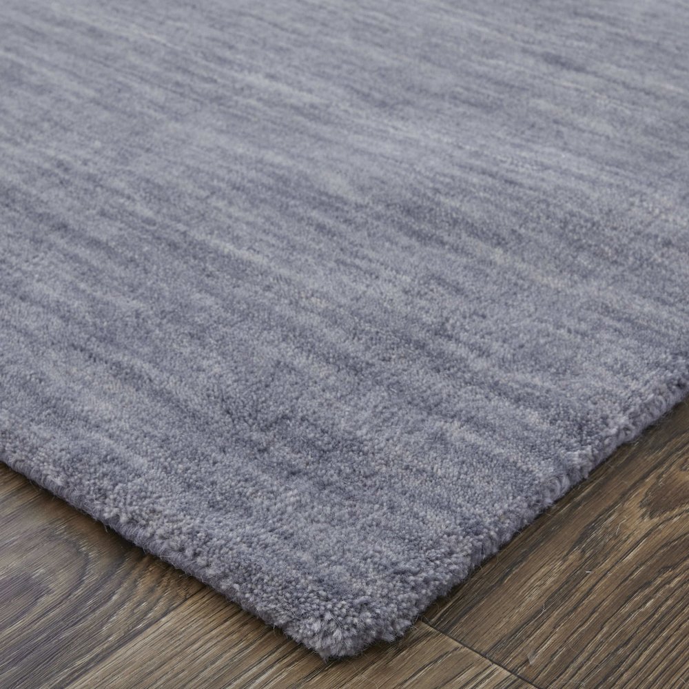 Luna Hand Woven Marled Wool Rug, Dusty Blue, 8ft x 8ft Round, 5798049FSMK000N80. Picture 4