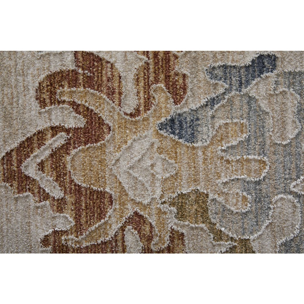 Pasha Transitional Floral & Botanical, Ivory/Blue/Gold, 2' x 3' Accent Rug. Picture 6