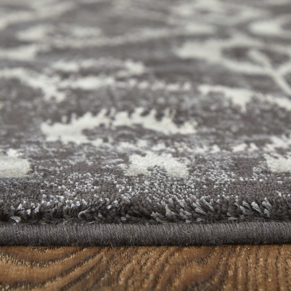 Azeri Iv Transitional Ikat, Gray/Taupe/Ivory, 10' x 13'-2" Area Rug. Picture 8