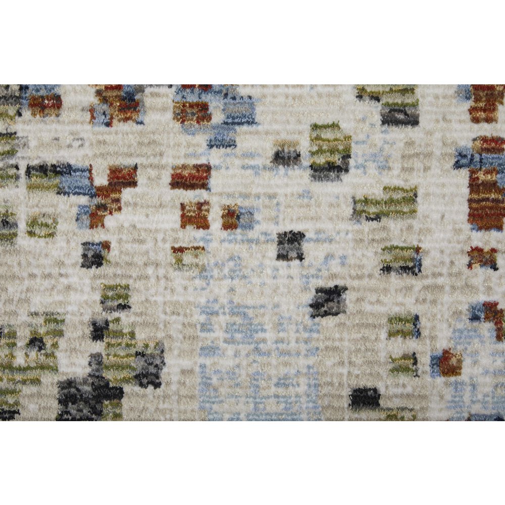 Sonora Modern Abstract, Ivory/Green/Blue, 6'-7" x 9'-6" Area Rug. Picture 6