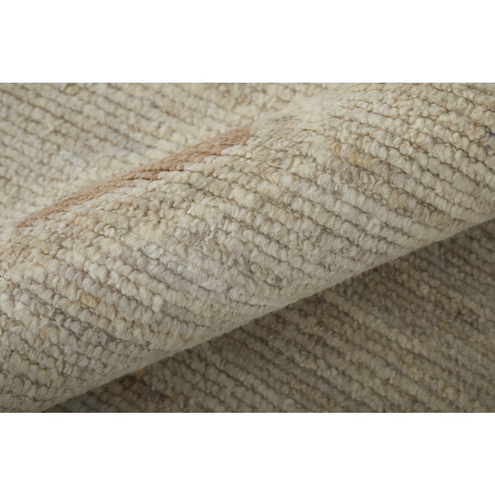Kasbah Transitional Moroccan, Tan/Orange/Gray, 7'-9" x 9'-9" Area Rug. Picture 4