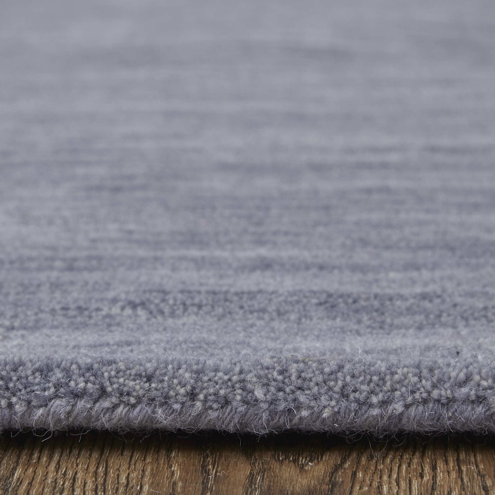 Luna Hand Woven Marled Wool Rug, Dusty Blue, 8ft x 8ft Round, 5798049FSMK000N80. Picture 9