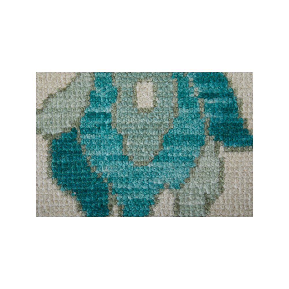 Karina Transitional Floral & Botanical, Green/Ivory, 5'-6" x 8'-6" Area Rug. Picture 5