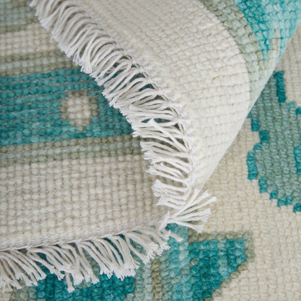 Karina Transitional Floral & Botanical, Green/Ivory, 5'-6" x 8'-6" Area Rug. Picture 6