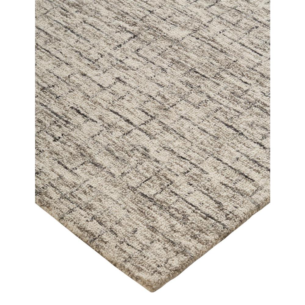 Belfort Modern Crosshatch Rug, Ivory Sand/Charcoal Gray, 5ft x 8ft Area Rug, 8698667FIVY000E10. Picture 3