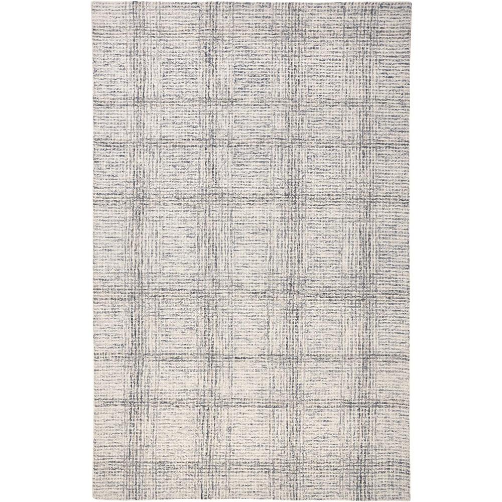 Belfort Modern Minimalist Rug, Abstract Plaid, Gray, 5ft x 8ft Area Rug, 8698668FGRY000E10. Picture 2