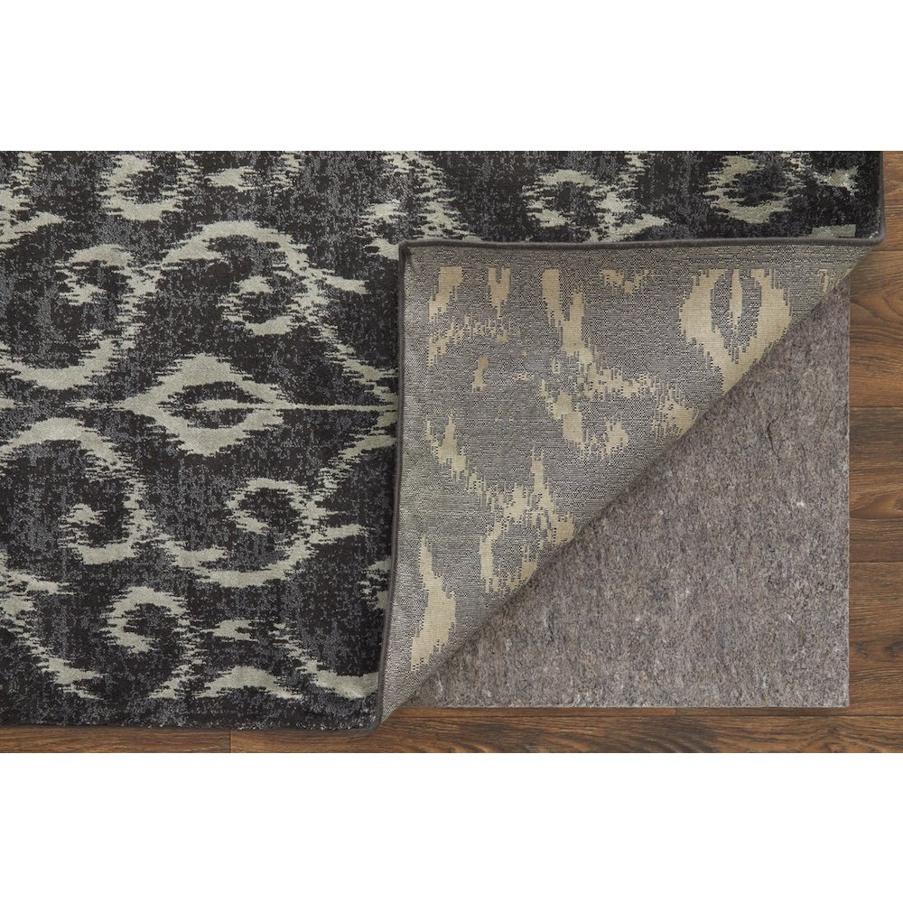 Azeri Iv Transitional Ikat, Gray/Taupe/Ivory, 10' x 13'-2" Area Rug. Picture 4